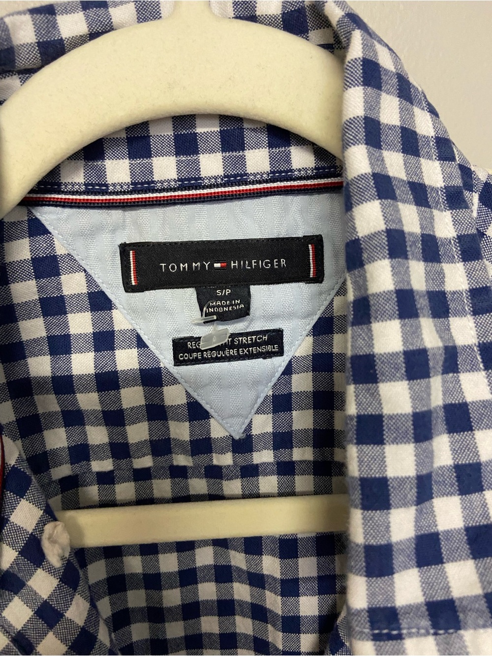Tommy Hilfiger Blue Gingham Button-Up Shirt | S - Picture 5 of 5